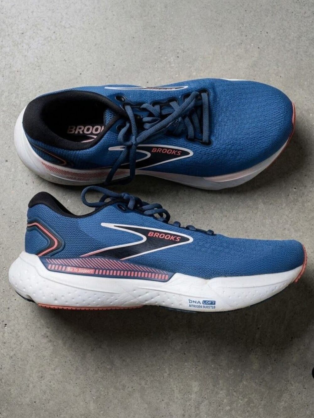 Brooks Glycerin GTS 20 Womens Size 10 Blue Running Shoes Runnercore Support